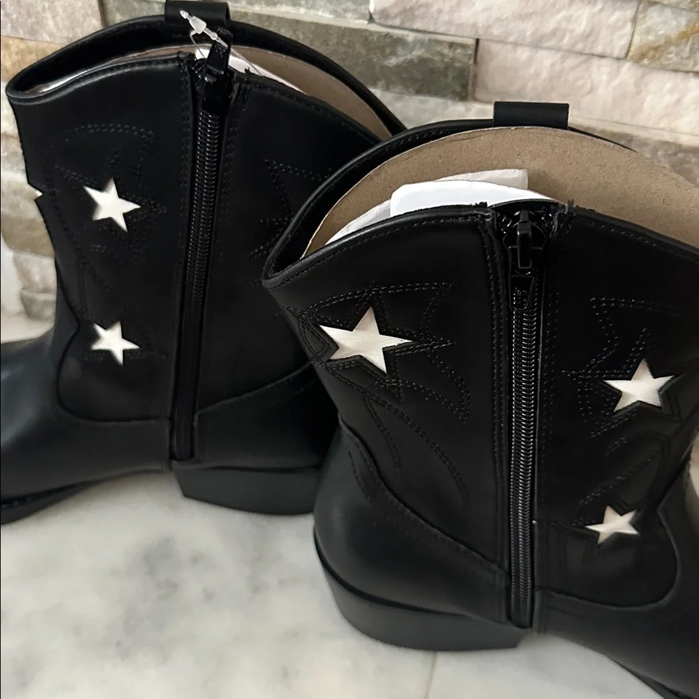 Wonder Nation Big Girls Star Western Cowgirl Boots Size 6